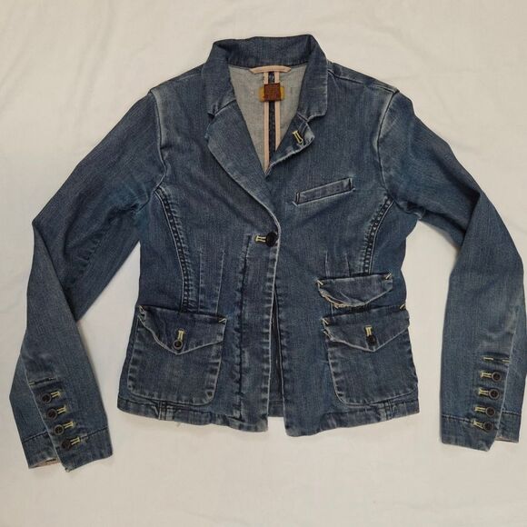Anthropologie Jackets & Blazers - Anthropologie Louie Denim Jean Jacket Blazer 2